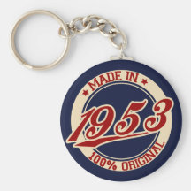 Fait en 1953 porte-clé
