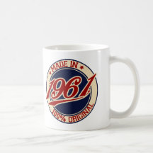 Fait en 1961 mugs à café