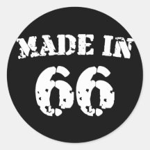 Fait en 1966 autocollant