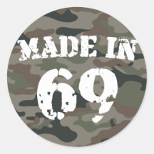 Fait en 1969 autocollant