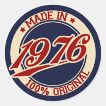Fait en 1976 adhésifs