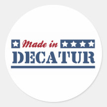 Fait en AL de Decatur Autocollants