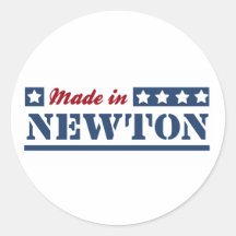 Fait en Newton Autocollants