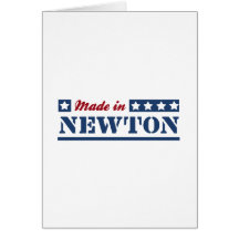 Fait en Newton Carte De Vœux