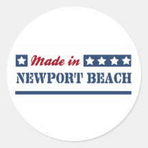 Fait en plage de Newport Autocollants