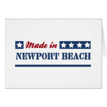 Fait en plage de Newport Cartes De Vœux