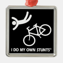 Faites du vélo mes propres cascades ornements de noël