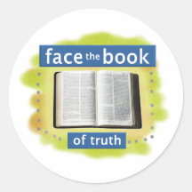 Faites face au livre (de la vérité) autocollant