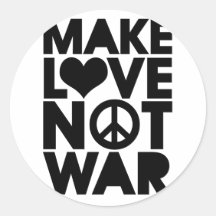 FAITES LA GUERRE D'AMOUR PAS ADHÉSIFS RONDS
