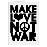 FAITES LA GUERRE D'AMOUR PAS CARTES DE VŒUX