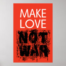 Faites l'amour - guerre non laide affiches