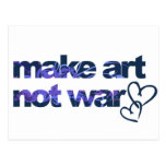 Faites l'art, pas guerre cartes postales