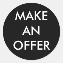 Faites un autocollant d'offre