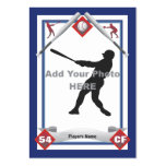 Faites votre propre carte de base-ball cartes de visite personnelles