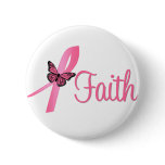Faith Breast Cancer Awareness Button