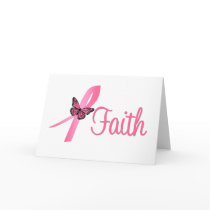 Faith Breast Cancer Awareness Greeting Cards