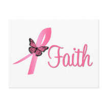 Faith Breast Cancer Awareness Post Card