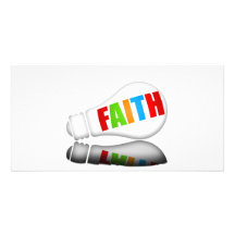 Faith Bulb Cards Picture Card
