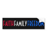 Faith Family Freedom Bumper Stickers