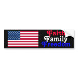 Faith Family Freedom Bumper Sticker