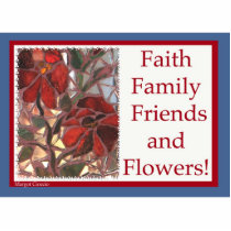 Faith Family Friends and Flowers Pin Acrylic Cut Outs