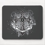 Faith Family Prayer Cross - Brain Tumor Mouse Pads