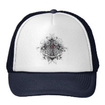 Faith Family Prayer Cross - Breast Cancer Trucker Hat