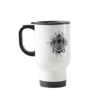 Faith Family Prayer Cross - Colon Cancer Mugs