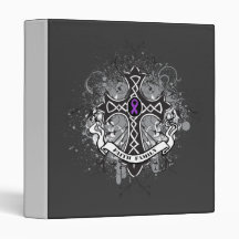 Faith Family Prayer Cross - Crohn's Disease Vinyl Binder