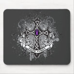 Faith Family Prayer Cross - Crohn's Disease Mousepads