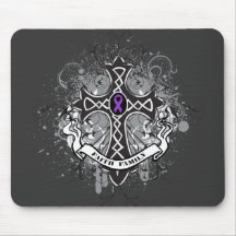 Faith Family Prayer Cross - Crohn's Disease Mousepads