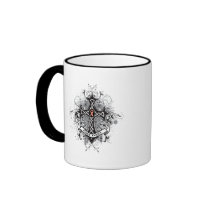 Faith Family Prayer Cross - Endometrial Cancer Mugs