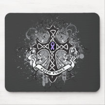 Faith Family Prayer Cross - General Cancer Mouse Pads