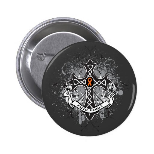Faith Family Prayer Cross - Leukaemia Buttons