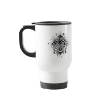 Faith Family Prayer Cross - Pancreatic Cancer Mugs