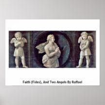 Faith (Fides), And Two Angels By Raffael Posters