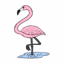 Faith Flamingo Cut Out