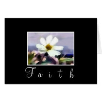 faith floral card