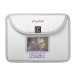 Faith Flowers Personalized Sleeve Sleeves For MacBook Pro