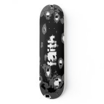 Faith holy chequered skateboard