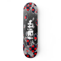 FAITH holy chequered skateboard