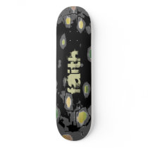 Faith holy chequered skateboard