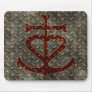 Faith Hope Charity Metal Grunge Mousepad