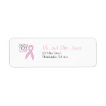Faith, Hope, Love - Breast Cancer Support Return Address Label