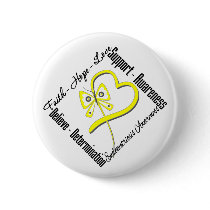 Faith Hope Love Butterfly Endometriosis Awareness Pins