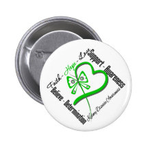 Faith Hope Love Butterfly - Kidney Disease Pin