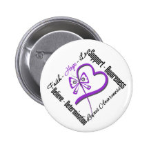 Faith Hope Love Butterfly - Lupus Awareness Buttons