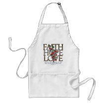 Faith Hope Love Christian Bible Verse Apron