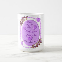 Faith hope & love mugs