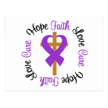 Faith Hope Love Cross Sarcoidosis Postcards